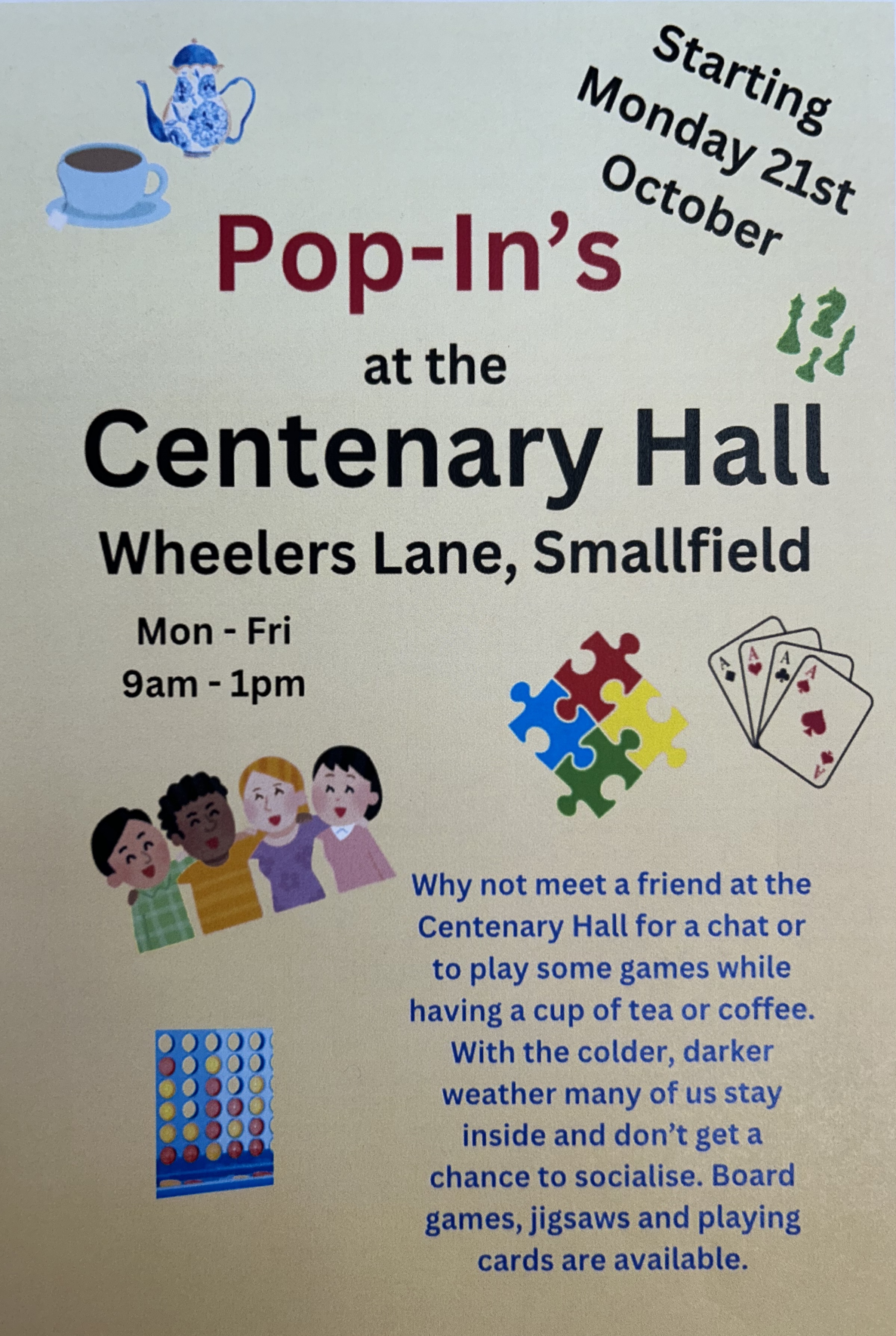 Centenary Hall Pop In